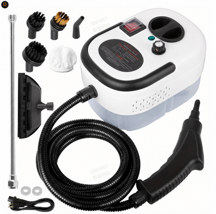 2500W High Temperature Steam Cleaner 110V Portable Handheld Steam Cleaning Machine With Multiple Accessories US Plug